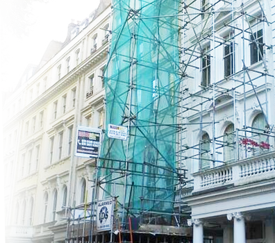 scaffolding in London